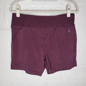 Prana Women's Large Shorts Koen 5" Short Pull On Moisture Wicking Mulberry